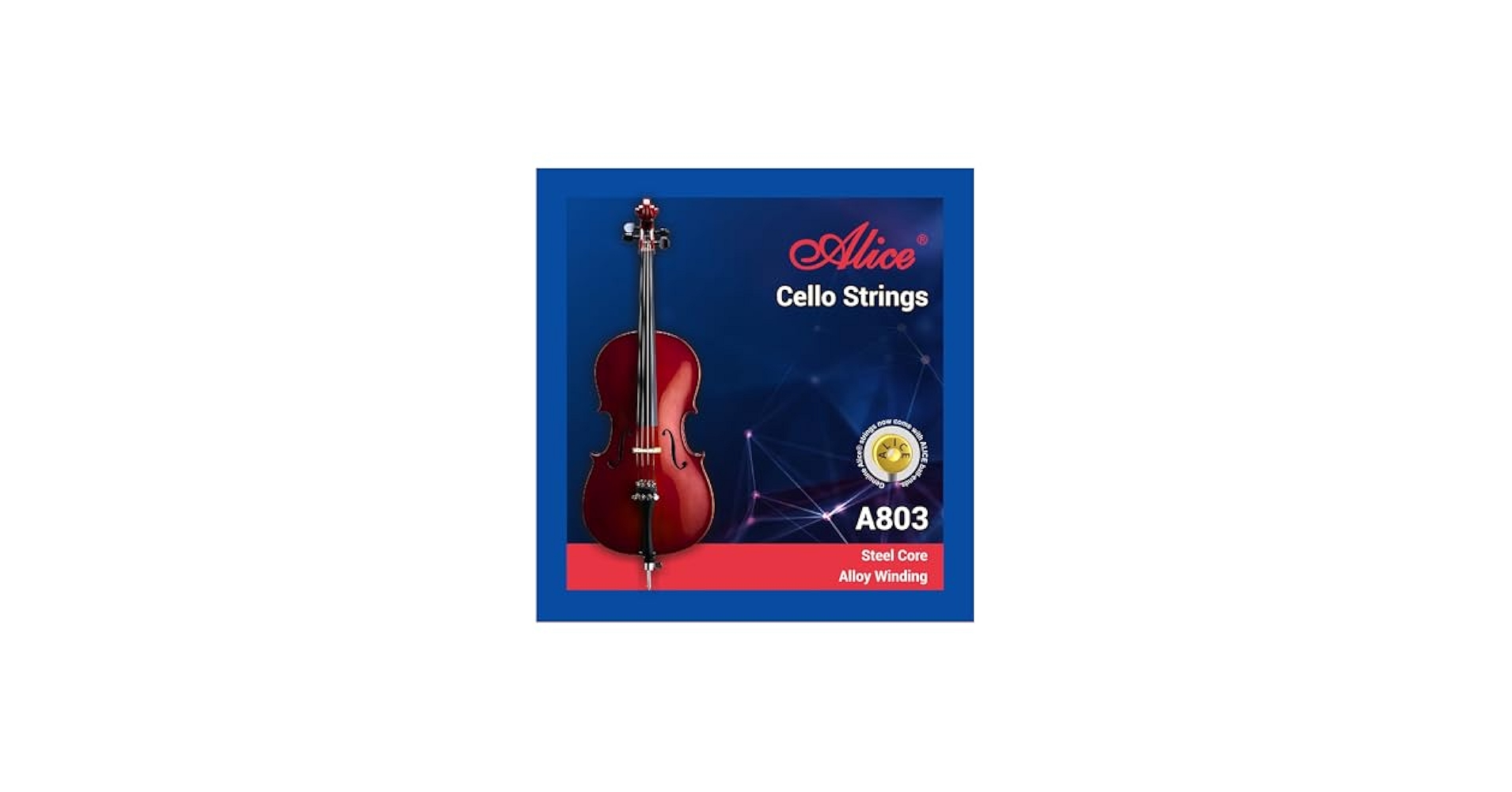 Amazon.com: Alice Cello Strings 4/4 Full Set - Well Balanced